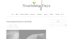 Desktop Screenshot of nourishingdays.com